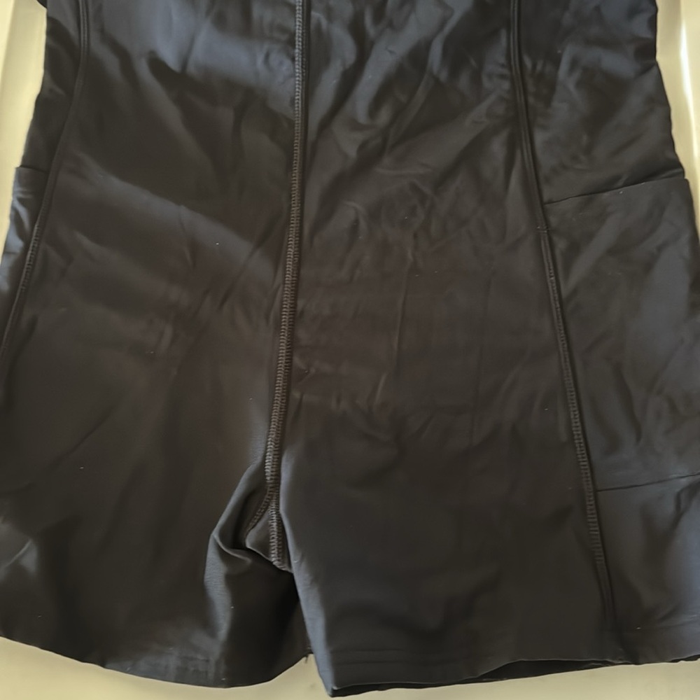 NWT Lands End Womens Black Swim Dress Bathing Suit With Boy Shorts Underneath - Picture 6 of 10